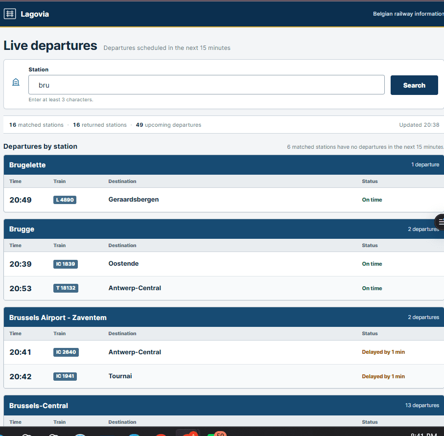 Lagovia Train Tracker cover image